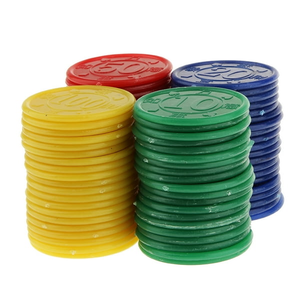 4 Colors 80pcs Plastic Poker Chips Board Game Counters Kids Party Toy 4 Colors 80pcs Plastic Poker Chips Board Game Counters Kids Party Toy